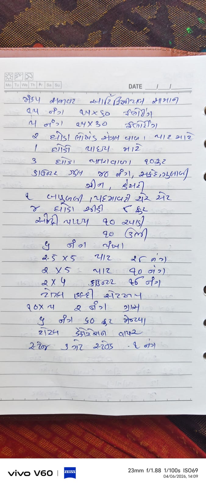 Mandap Material - 07 Apr 2026