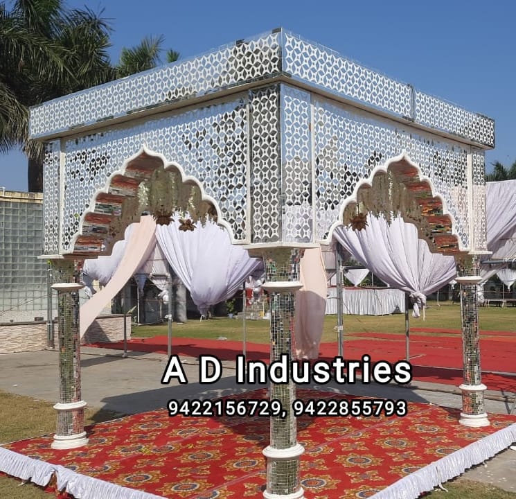 Mirror work chowri mandap ready for sale