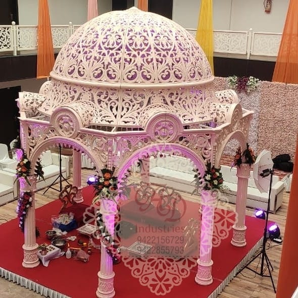 Fiberglass chowri mandap ready for sale