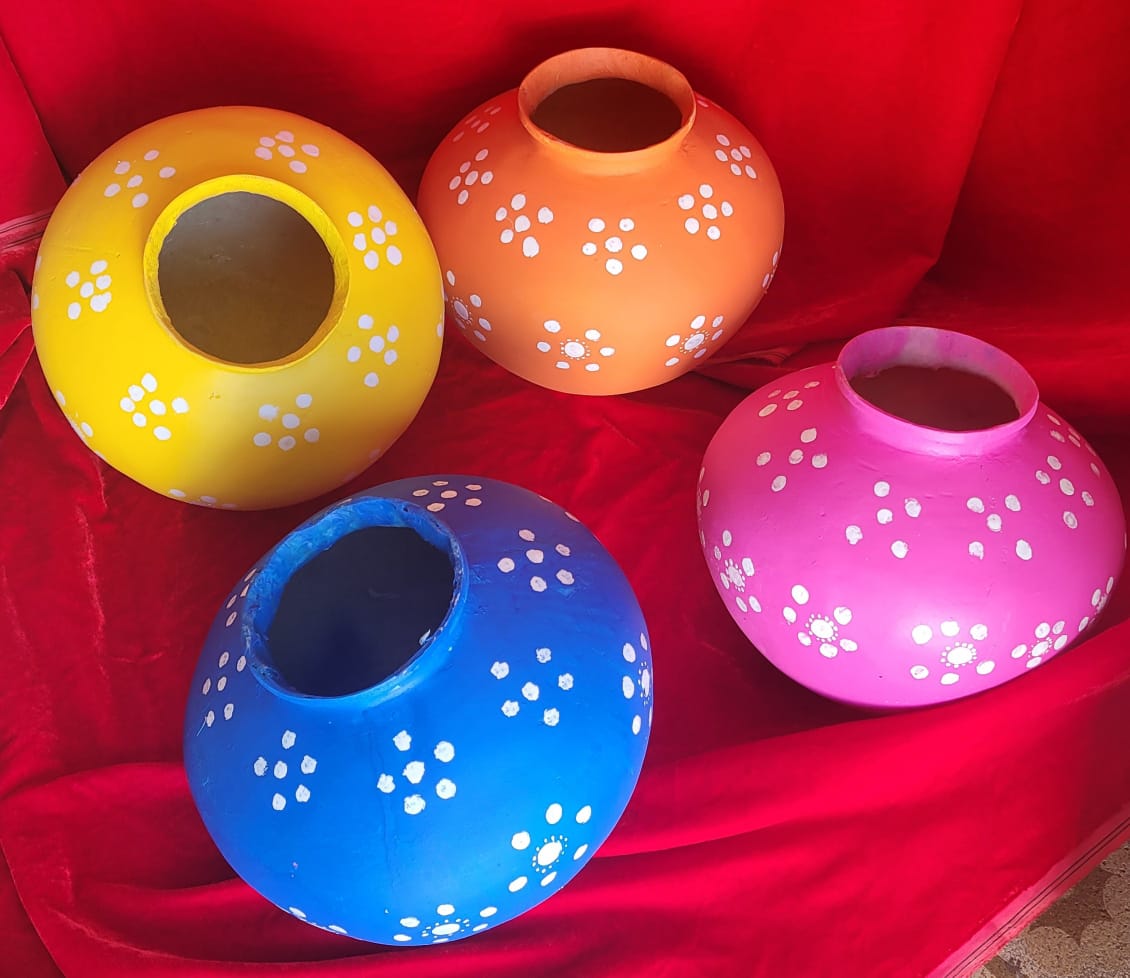 15 x 15 inch fiberglass matka. Price. 1200 rupees 